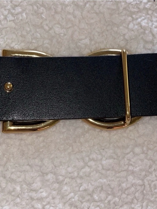 DOLCE & GABBANA Black Leather Belt with Gold DG Buckle - women main image 6
